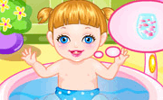 Baby Alice Bathing