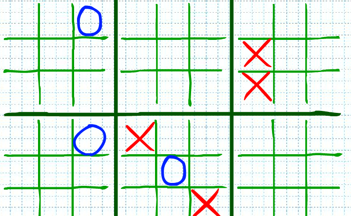 my 4.5 yr old doesnt get tic tac toe